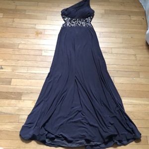 Grey prom dress worn once